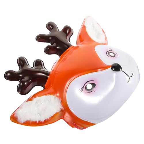 TOYANDONA Drachenmaske Tier Hirschkopf Party Verkleidungsmaske Katzenmaske Halloween Kostüm Maskerade Partymaske Spinnenmaske Halloween Maske Karnevalsmaske Halloween Geweih Plastikfilz von TOYANDONA