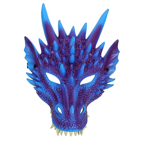 TOYANDONA Drache Maske Cosplay Maske Für Halloween Karneval Und Mottopartys Leichte Mit Komfortablem Tragegefühl Für Kostüme Und Festivals von TOYANDONA