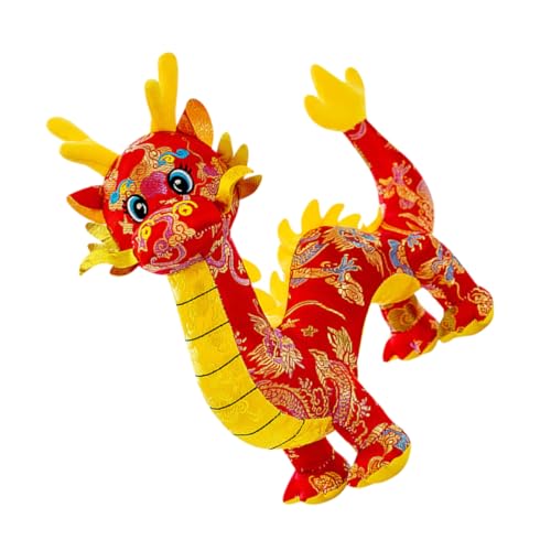 TOYANDONA Süßes 2024 Drache Stofftier Chinesischer Stil Tierpuppe Neujahrsdekoration Ausgestopftes Drachenspielzeug 25cm TOYANDONA Süßes 2024 Drache Stofftier Chinesischer Stil Tierpuppe Neujahrsdekoration Ausgestopftes Drachenspielzeug 25cm von TOYANDONA