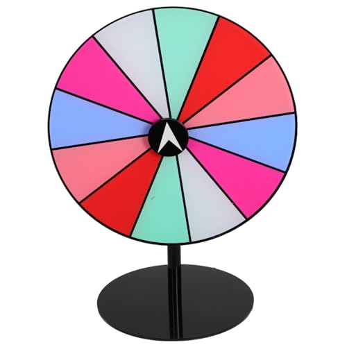 TOYANDONA Drehbares Gewinnrad mit Abwischbarer Oberfläche Farbenfrohes Party Spiel für Tischplatte Interaktives Kreativspiel für Feierlichkeiten und Team Events von TOYANDONA