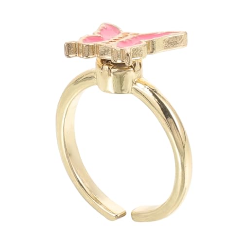 TOYANDONA Drehring Fingerschmuck für rotierender Ring Kinderzappelring Ring drehen kinderringe schellenkranz Frauen Mädchen zappeln Ring Angstring Legierung Rosa TOYANDONA Drehring Fingerschmuck für rotierender Ring Kinderzappelring Ring drehen kinderringe schellenkranz Frauen Mädchen zappeln Ring Angstring Legierung Rosa von TOYANDONA