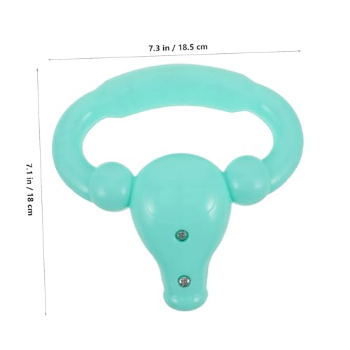 TOYANDONA Dreirad Schiebestange mit Weichem Griff Robuster Kunststoff Push Handle Tricycle Einfache Montage Benutzerfreundlicher Trainingslenker für Kinderwagen Zubehör Wassergrün von TOYANDONA