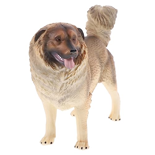 TOYANDONA Echte Tierfigur Schafhund Statue Realistische Deko Hund Figur Für Zuhause Und Garten Hochwertiges Modell Eines Kaukasischen Schäferhundes von TOYANDONA