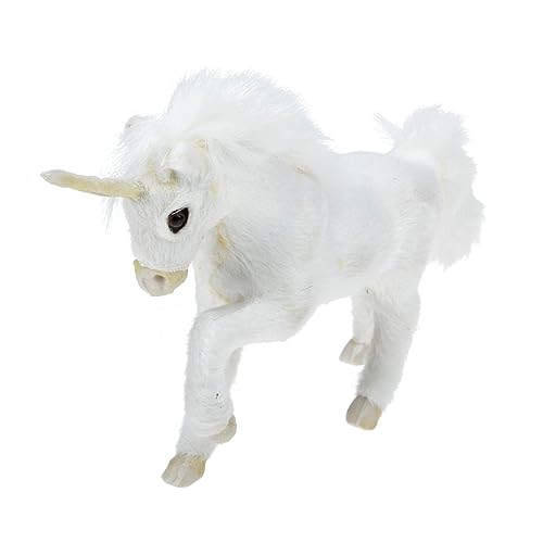 TOYANDONA Einhorn Plüsch Tiermodell Realistische Dekoration für Lebendig und Kreativ Aktivitäten und Wiederverwendbar und Pflegeleicht für Fotos TOYANDONA Einhorn Plüsch Tiermodell Realistische Dekoration für Lebendig und Kreativ Aktivitäten und Wiederverwendbar und Pflegeleicht für Fotos von TOYANDONA