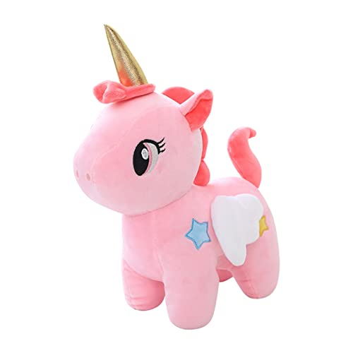 TOYANDONA Einhorn-Puppe Einhorn kuscheltiere süßer Plüsch Einhorn -Plüsch Mini Plush Unicorn Stofftiere Plüsch Einhorn gefüllter Einhorn-Plüsch Einhorn Stofftier Kristallweicher Samt Rosa von TOYANDONA