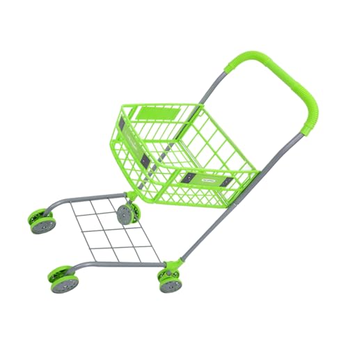 TOYANDONA Einkaufswagen für Robuster Einkaufswagen mit Cartoon Design für Rollenspiele und Einkaufsspaß Jungen von TOYANDONA