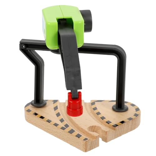 TOYANDONA Eisenbahnkran Modell Realistische Nachbildung Einfache Montage Dekorativ und Sicher für Sammelobjekt und für Kleine Baumeister von TOYANDONA