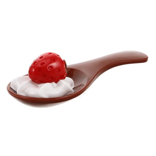TOYANDONA Eislöffelspielzeug Eisspielzeug Für Simulierte Eiscreme-Requisite Eistüte-Figur Badespielzeug Aus Künstliche Eiskegel Simuliertes Eisdekor Faux Food Plastik Kaffee von TOYANDONA