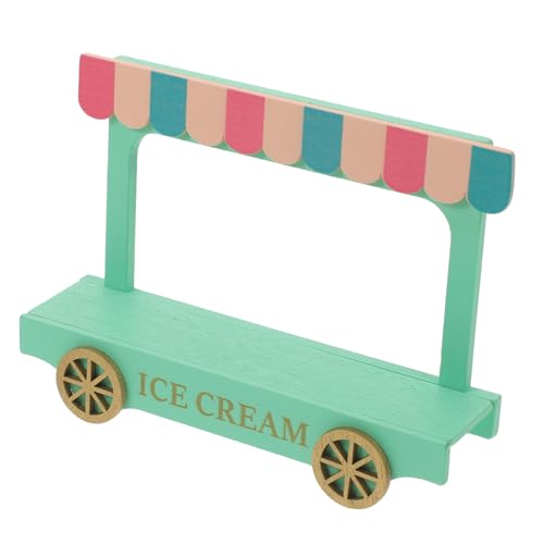 TOYANDONA Eiswagen deko Holz holzspielzeug Auto Set Fahrzeuge Puppe Einkaufswagen- Mini-Hauseinrichtung Miniatur-Holzmöbel TOYANDONA Eiswagen deko Holz holzspielzeug Auto Set Fahrzeuge Puppe Einkaufswagen- Mini-Hauseinrichtung Miniatur-Holzmöbel von TOYANDONA