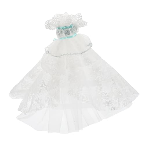 TOYANDONA Elegantes Puppenersatzkleid Mit Traumhaftem Spitzen Minikleid Und High Heels Für Puppen Für Hochzeiten Und Besondere Anlässe Ohne Puppe von TOYANDONA