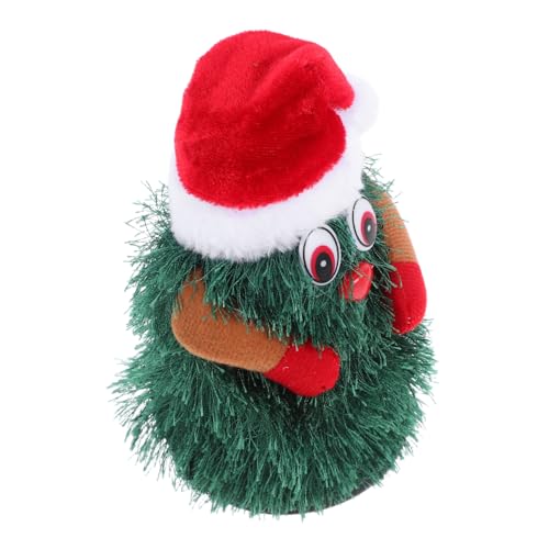 TOYANDONA Elektrische Plüsch-weihnachtstischstatue Automatischer Wackelbaum Als Weihnachts-schreibtischdekor Weihnachtsbaumschmuck Für Festliche Innendekoration von TOYANDONA