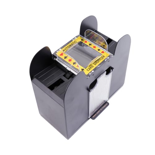 TOYANDONA Automatischer Kartenautomat Poker-Tool für Bridge-Poker Elektrisches Gerät Keine Batterie Erforderlich Schwarz 6 Decks TOYANDONA Automatischer Kartenautomat Poker-Tool für Bridge-Poker Elektrisches Gerät Keine Batterie Erforderlich Schwarz 6 Decks von TOYANDONA