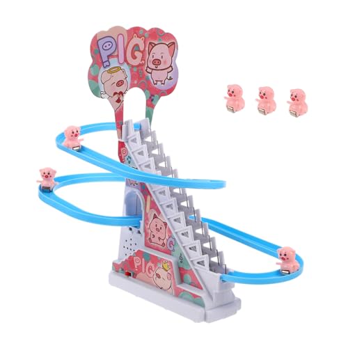 TOYANDONA Elektrisches Bär Kletterspielzeug mit LED Lichtern und Musik Rutschbahn und Rennstrecke Tragbares Spiel für Motorischer Fähigkeiten und Reiseunterhaltung TOYANDONA Elektrisches Bär Kletterspielzeug mit LED Lichtern und Musik Rutschbahn und Rennstrecke Tragbares Spiel für Motorischer Fähigkeiten und Reiseunterhaltung von TOYANDONA