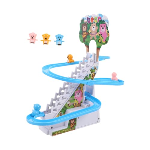 TOYANDONA Elektrisches Bär Rennspiel mit LED Lichtern und Musik Innovatives Kletterbahn und Rutschspielzeug für Tragbares Indoor Spielset Motorik und Fantasie TOYANDONA Elektrisches Bär Rennspiel mit LED Lichtern und Musik Innovatives Kletterbahn und Rutschspielzeug für Tragbares Indoor Spielset Motorik und Fantasie von TOYANDONA