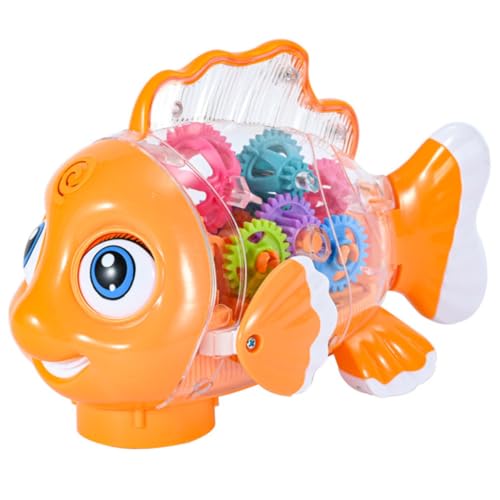 TOYANDONA Elektrisches Transparentes Spielzeugfisch mit LED Licht Abs Material Beweglich und Geräuschvoll Fördert Hand Auge Koordination Batteriebetrieben für Ab Jahren TOYANDONA Elektrisches Transparentes Spielzeugfisch mit LED Licht Abs Material Beweglich und Geräuschvoll Fördert Hand Auge Koordination Batteriebetrieben für Ab Jahren von TOYANDONA