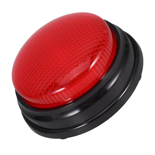 TOYANDONA Elektronischer Alarmknopf mit Licht und Sound Lustiger Party Game Button für Wettbewerbe Batteriebetriebenes Spaßspielzeug für Büro Zuhause und Events Rotes LED Leucht und TOYANDONA Elektronischer Alarmknopf mit Licht und Sound Lustiger Party Game Button für Wettbewerbe Batteriebetriebenes Spaßspielzeug für Büro Zuhause und Events Rotes LED Leucht und von TOYANDONA