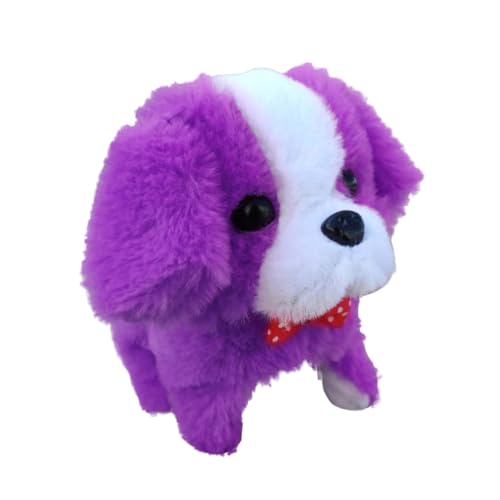 TOYANDONA Elektronischer Plüschhund mit Musik Bewegung Interaktives Smart Toy für Jungen Mädchen Großes Kuscheliges Haustier Farblich Sortiert Fördert Spielerisches Lernen Zufällige Farbe von TOYANDONA