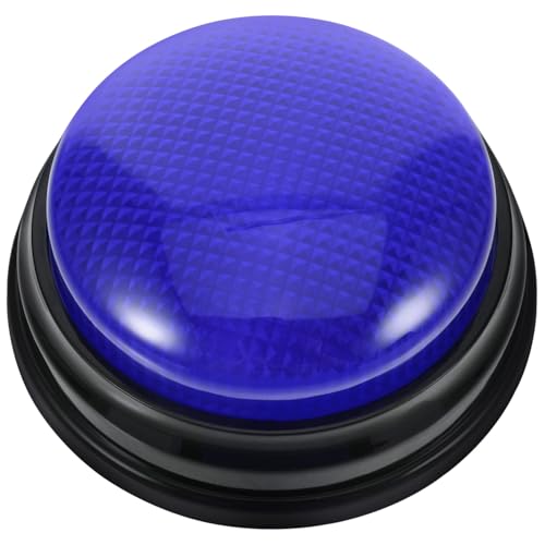 TOYANDONA Elektronischer Sound Button mit Licht und Alarmton Lustiges Partyspielzeug für Büro Streiche und Wettbewerbe Robustes Kunststoffmaterial Vielseitig Einsetzbar Blau von TOYANDONA