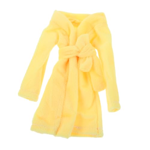 TOYANDONA Elf Pyjama zubehör für puppenkleidung selber Machen Puppenzubehör zum Rollenspiel Puppen-Bademantel-Outfit Puppenoutfit zum Übernachten Pyjama-Outfit für Puppen Plüsch Gelb TOYANDONA Elf Pyjama zubehör für puppenkleidung selber Machen Puppenzubehör zum Rollenspiel Puppen-Bademantel-Outfit Puppenoutfit zum Übernachten Pyjama-Outfit für Puppen Plüsch Gelb von TOYANDONA