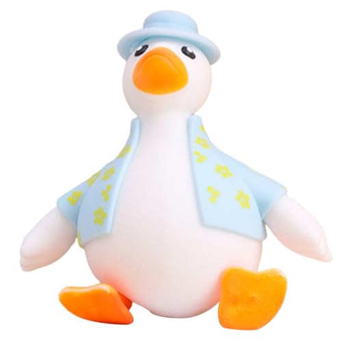 TOYANDONA Ente Dekompressionsspielzeug Cartoon- Kneifen Süßes Band Aus Der Kindheit Kleine Spielsachen Elastische Spielzeuge Schaumstoffaufkleber Quetschen PVC von TOYANDONA