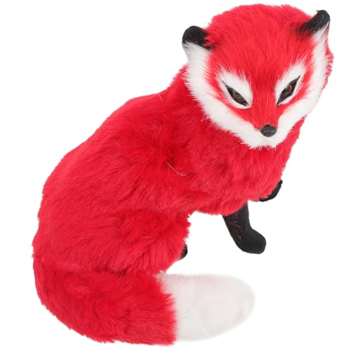 TOYANDONA Entzückende Tierspielzeug-Fuchs-Form-Modell Dekorative Fox-Modell Tabletop Orament TOYANDONA Entzückende Tierspielzeug-Fuchs-Form-Modell Dekorative Fox-Modell Tabletop Orament von TOYANDONA