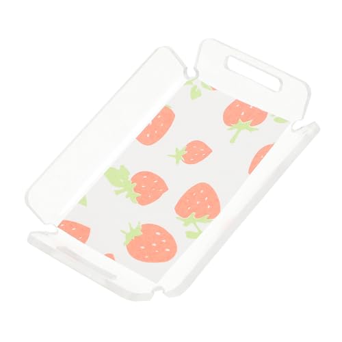 TOYANDONA Miniatur Tray Doll House Zubehör Transparenter Plattenmodell Für Mini-küchen-szenen Bjd Und Spielzeug Realistische Tischdekoration Für Puppenhäuser von TOYANDONA