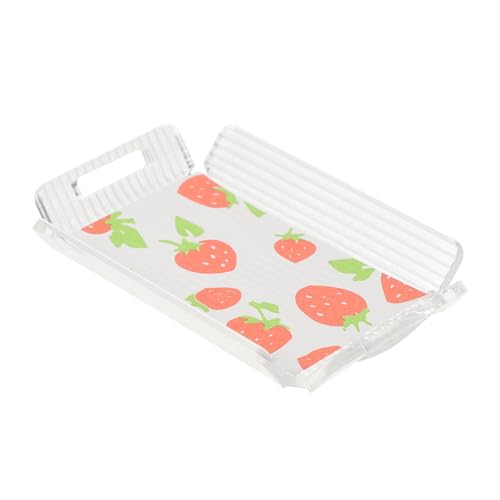 TOYANDONA Essen und in Miniatur Mülleimer Miniaturen Bausatz Menschen kleine tabletts puppenstubenmöbel dinnerware tafelgeschirr kleines Tablettmodell Miniatur-Tablett Plastik von TOYANDONA