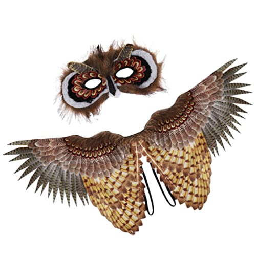 TOYANDONA 1 Satz Eulenanzug Eulenmaske Augenvogelmasken Tierparty Liefert Eulenumhang Eulenkostüm Für Erwachsene Vogelflügelkostüm Tier Verkleiden Flügel Adler Kostüm Vlies Kleinkind Kostüme TOYANDONA 1 Satz Eulenanzug Eulenmaske Augenvogelmasken Tierparty Liefert Eulenumhang Eulenkostüm Für Erwachsene Vogelflügelkostüm Tier Verkleiden Flügel Adler Kostüm Vlies Kleinkind Kostüme von TOYANDONA