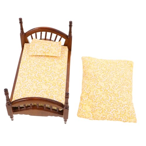 TOYANDONA Europäisches Holz Möbelstück mit Bettwäsche und Vintage Stoffkissen für Kreative Dekoration im Kinderzimmer für Mädchen und Fantasievolles Spiel TOYANDONA Europäisches Holz Möbelstück mit Bettwäsche und Vintage Stoffkissen für Kreative Dekoration im Kinderzimmer für Mädchen und Fantasievolles Spiel von TOYANDONA