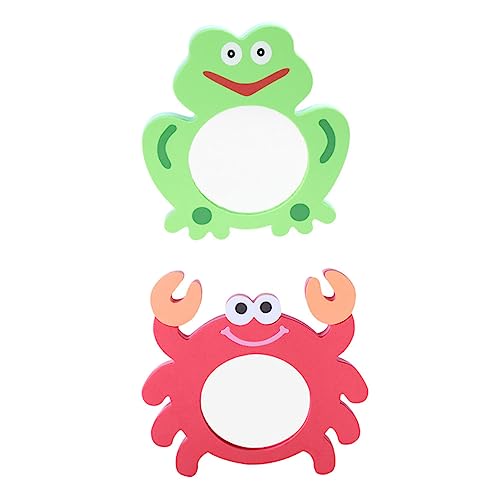 TOYANDONA Eva Badespielzeug Cartoon Spiegel Badewannenspielzeug Für Lernspielzeug Form Eines Grünen Frosches Und Roten Krabben Ideal Für Das Und TOYANDONA Eva Badespielzeug Cartoon Spiegel Badewannenspielzeug Für Lernspielzeug Form Eines Grünen Frosches Und Roten Krabben Ideal Für Das Und von TOYANDONA