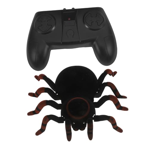 TOYANDONA Fernbediente Wandkrabbelnde Spinne Elektronisches Spinnenspielzeug Für Schwarz Simulationswitzspielzeug Für Spannende Streiche Und Angstspiele von TOYANDONA