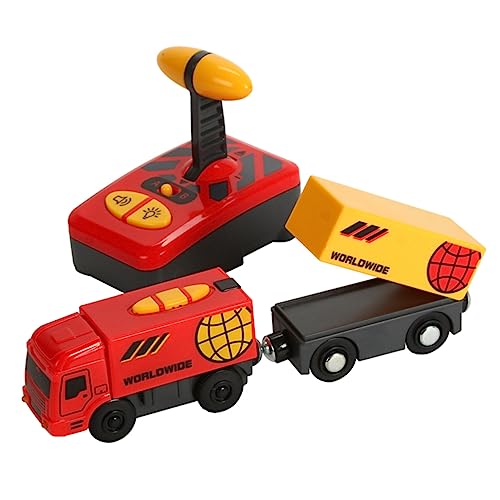 TOYANDONA Liebenswerter Elektrischer Zug Mit Fernbedienung Kompatibel Mit Holzeisenbahn Fördert Die Motorischen Fähigkeiten Von Kindern Ohne Batterie Zufällige Fernbedienungsfarbe TOYANDONA Liebenswerter Elektrischer Zug Mit Fernbedienung Kompatibel Mit Holzeisenbahn Fördert Die Motorischen Fähigkeiten Von Kindern Ohne Batterie Zufällige Fernbedienungsfarbe von TOYANDONA