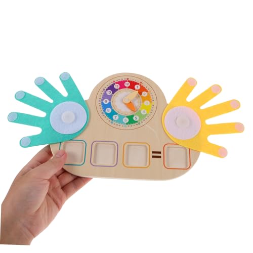 TOYANDONA Fingerzahlen Lernspielzeug Montessori Mathe Lernhilfe mit Tierischen Motiven Farb und Zahlenverständnis Fördert Feinmotorik Addition und Subtraktion für Kleinkinder von TOYANDONA