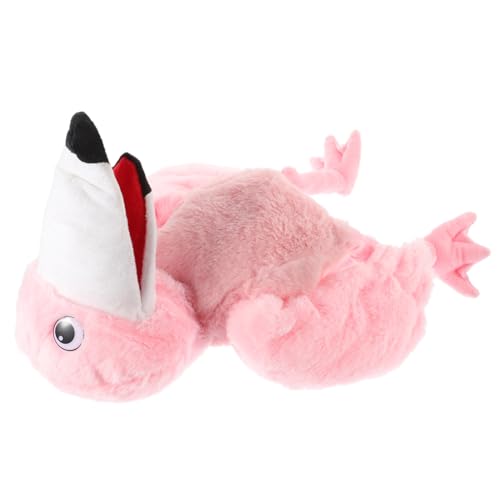 TOYANDONA Flamingo-handpuppe Frühes Bildungsspielzeug Cartoon-handpuppe Rollenspiel Handpuppe Vogelpuppe Puppe Handspielzeug Kreatives Puppenspielzeug Puppen Lernspielzeug Rosa Plüsch von TOYANDONA