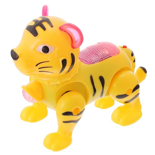 TOYANDONA Tiger Projektionsspielzeug Elektrisches Musikspielzeug Mit Licht Für Interaktives Lernspielzeug Für Jahr des Tigers Zufällige Farben von TOYANDONA