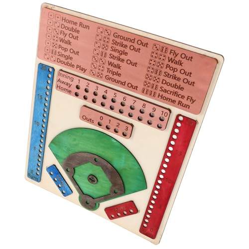 TOYANDONA Flipper-spielbrett Tabletop-baseballspiel Baseball-brettspiel Hölzern TOYANDONA Flipper-spielbrett Tabletop-baseballspiel Baseball-brettspiel Hölzern von TOYANDONA