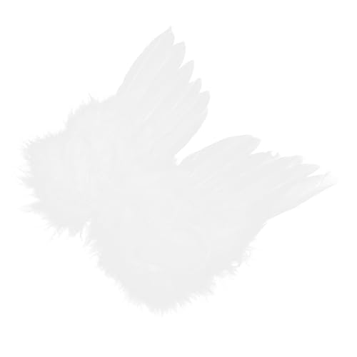 TOYANDONA -Flügel elegant die erscheinung kreativer Puppenengelsflügel Feenflügel Baby Requisite Puppe Cosplay Engelsflügel Minipuppen-Engelsflügel Feder Make-up-Kostüm-Requisiten Weiß von TOYANDONA