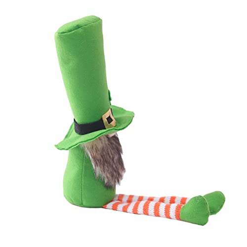 TOYANDONA Fluffy Saint Patricks Day Puppe Plüschfigur Cartoon Deko Weichkörper Stofftier für Party Layout und Festliche Dekoration von TOYANDONA