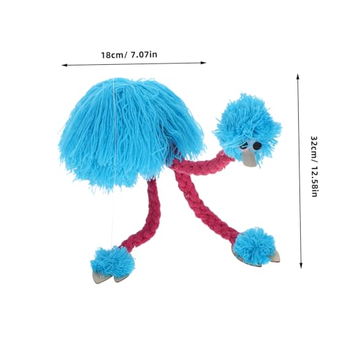 TOYANDONA Fluffy Straußen Marionettenpuppe Plüsch Tierfiguren Interaktives für Fingerfertigkeit Lustige Theater Puppe für Familien Spiel und Partydeko von TOYANDONA