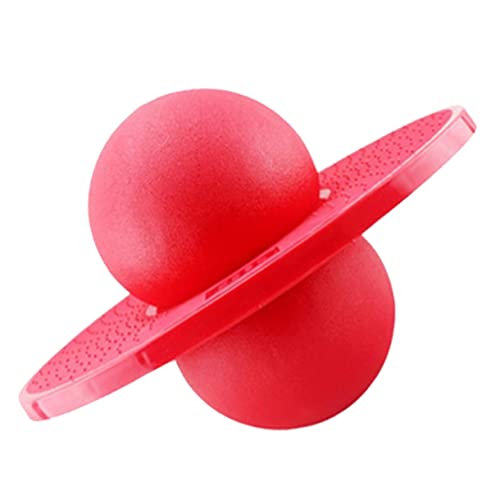 TOYANDONA Flummi Hüpfendes Ballspiel Aktive Spielspielzeug Trampolin für im Freien Sportspielzeug für Jugendliche Mädchen Rasenspiele rot von TOYANDONA