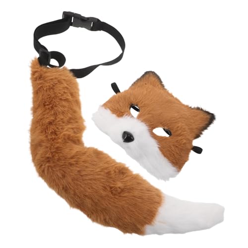 TOYANDONA Fox Cosplay mit Weicher Plüschmaske und Realistischem Vielseitiges Fuchsmasken Kostüm für Themenpartys Halloween und Rollenspiele Auffälliges Tierkostüm Zubehör TOYANDONA Fox Cosplay mit Weicher Plüschmaske und Realistischem Vielseitiges Fuchsmasken Kostüm für Themenpartys Halloween und Rollenspiele Auffälliges Tierkostüm Zubehör von TOYANDONA