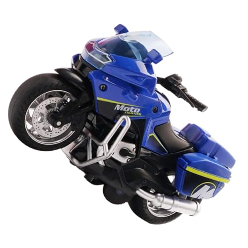 TOYANDONA Friction Powered Pull Back Motorrad mit Licht und Sound Mini Motorrad für Vorschulkinder Sicheres Robustes Material als für Jungen und Mädchen Ab Jahren von TOYANDONA
