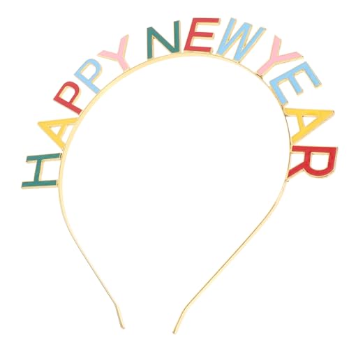 TOYANDONA Frohes Neues Jahr Stirnband Damen Party Haarreif Bunt Leicht Komfortabel Karneval Kopfschmuck Feiertagsdeko TOYANDONA Frohes Neues Jahr Stirnband Damen Party Haarreif Bunt Leicht Komfortabel Karneval Kopfschmuck Feiertagsdeko von TOYANDONA