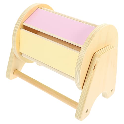 TOYANDONA Trommelspielzeug Aus Holz Und Textil Sensorisches Spielzeug Für Kinder Cartoon-Design Kognitive Entwicklung Sicher Für Kleinkinder von TOYANDONA