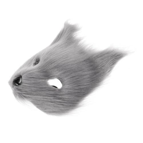 TOYANDONA Fuchs Cosplay Maske Halbgesicht Tiermaske für Halloween Karneval Masquerade Party Weiches Material Einzigartiges Design Komfortabel Vielseitig für Kostüme und Themenfeste von TOYANDONA