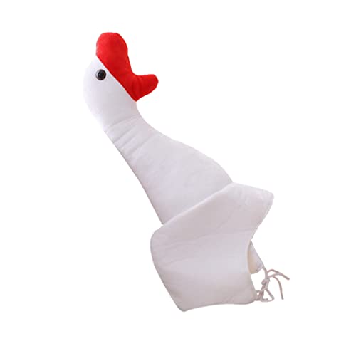 TOYANDONA Maske Gans Hut Kostüm Lustige Gans Form Plüschhut Für Erwachsene Kinder Halloween Ostern Weihnachten Geburtstagsfeier Cosplay Gans Kuscheltier von TOYANDONA