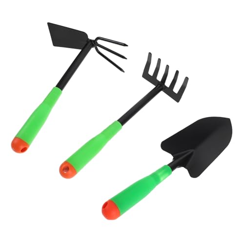 TOYANDONA Gartengeräte Metall Schaufel Harke Ergonomisch Leicht Tragbar Für Balkon Garten Und Outdoor Aktivitäten von TOYANDONA