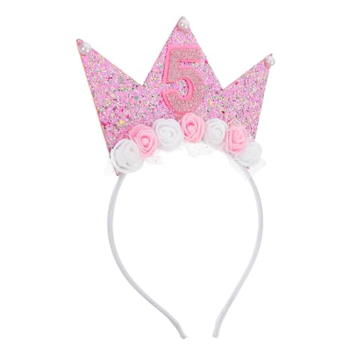 TOYANDONA Junge Mädchen Geburtstagskrone Haarreif Elegantes Und Bequemes Party-headband Für Jungen Und Mädchen Für Geburtstagsfeiern Und Foto-requisiten Leicht Und Angenehm Zu Tragen von TOYANDONA