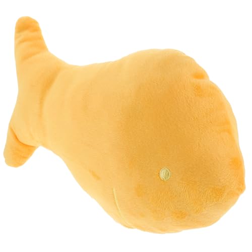 TOYANDONA Gefüllte Puppenspielzeuge Entzückendes Fischspielzeug Plüschpuppe Kuscheltier Plüsch Fischpuppe Stofftierpuppe Plüschfischspielzeug Plüschtier Yellow Pp Baumwolle von TOYANDONA