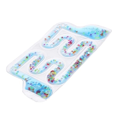 TOYANDONA Gel-Rollspielzeug sensorisches Sehverfolgung Trainingsspielzeug für zappeln Labyrinth-Brett-Puzzle Labyrinth- PVC Blue von TOYANDONA